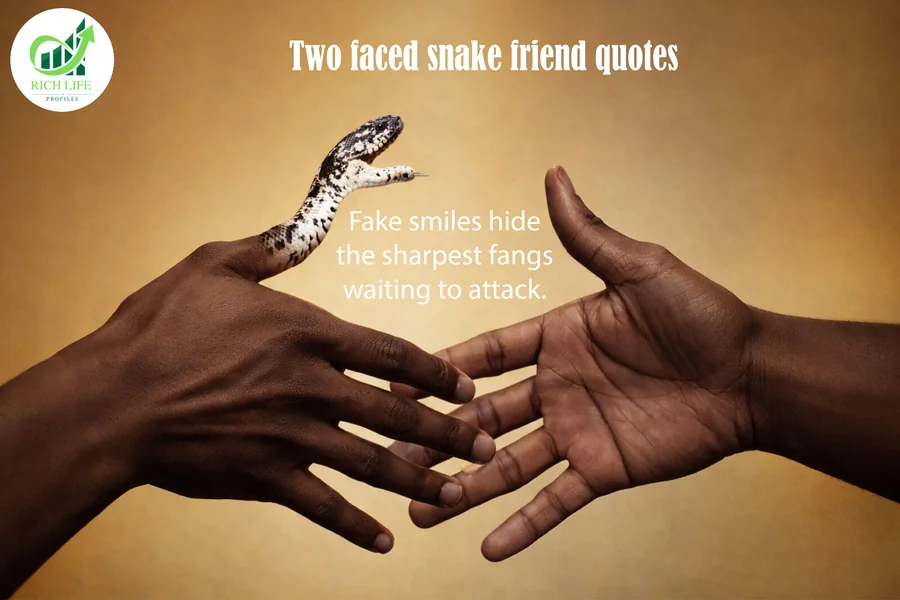 two faced snake friend quote